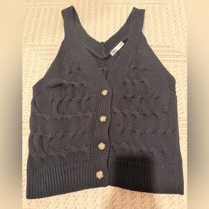 Zara Knit Vest Cardigan